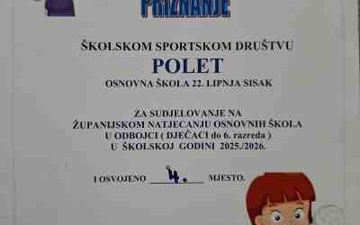 Županijsko natjecanje u ODBOJCI