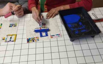 Grafika s LEGO kockicama