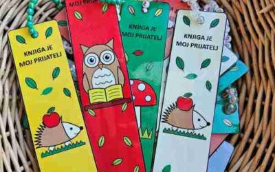 Dan poste u Narodnoj knjižnici – izrada jesenskih razglednica